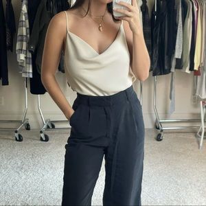 🛍 SALE Aritzia Cowlneck Camisole Nude Beige